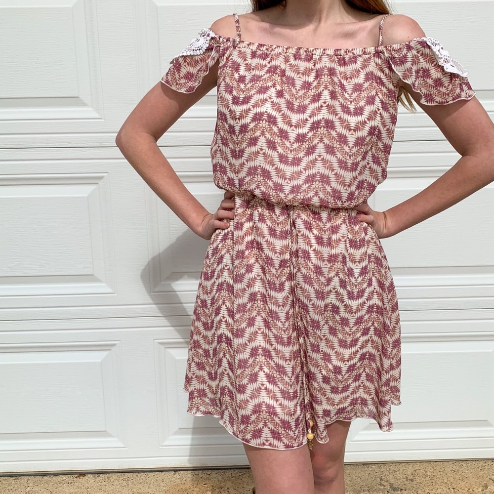 White patterned dress